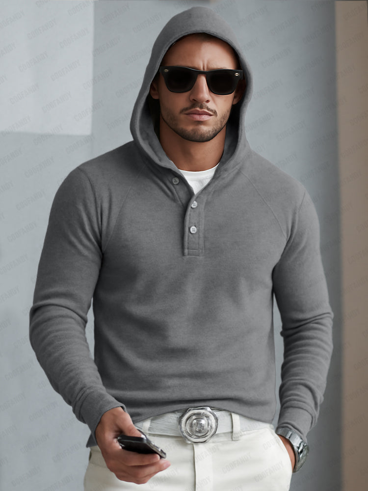 Timeless Design Half-Button Hoodie