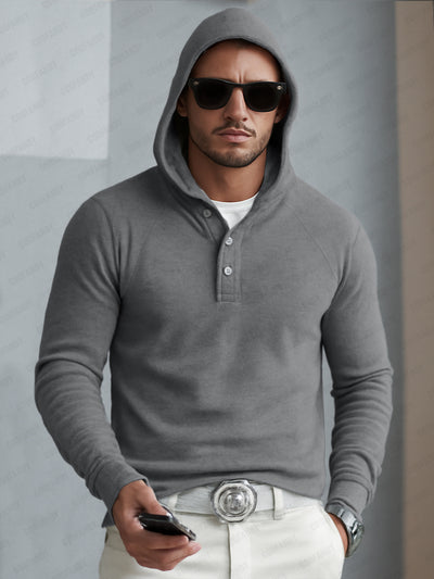 Timeless Design Half-Button Hoodie