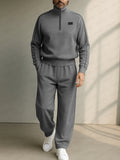 Casual Stand Collar Sweatsuit Set