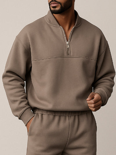 Sporty Unique Design Sweatsuit Set