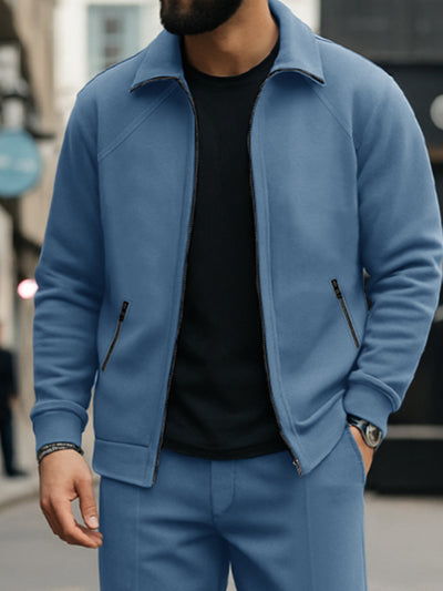 Casual Premium Suede Jacket Pants Set