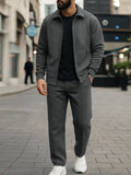Casual Premium Suede Jacket Pants Set