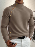 Ribbed Knit Turtleneck Sweater
