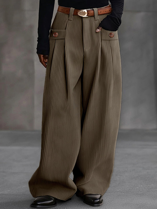Vintage Corduroy Wide-Leg Pants