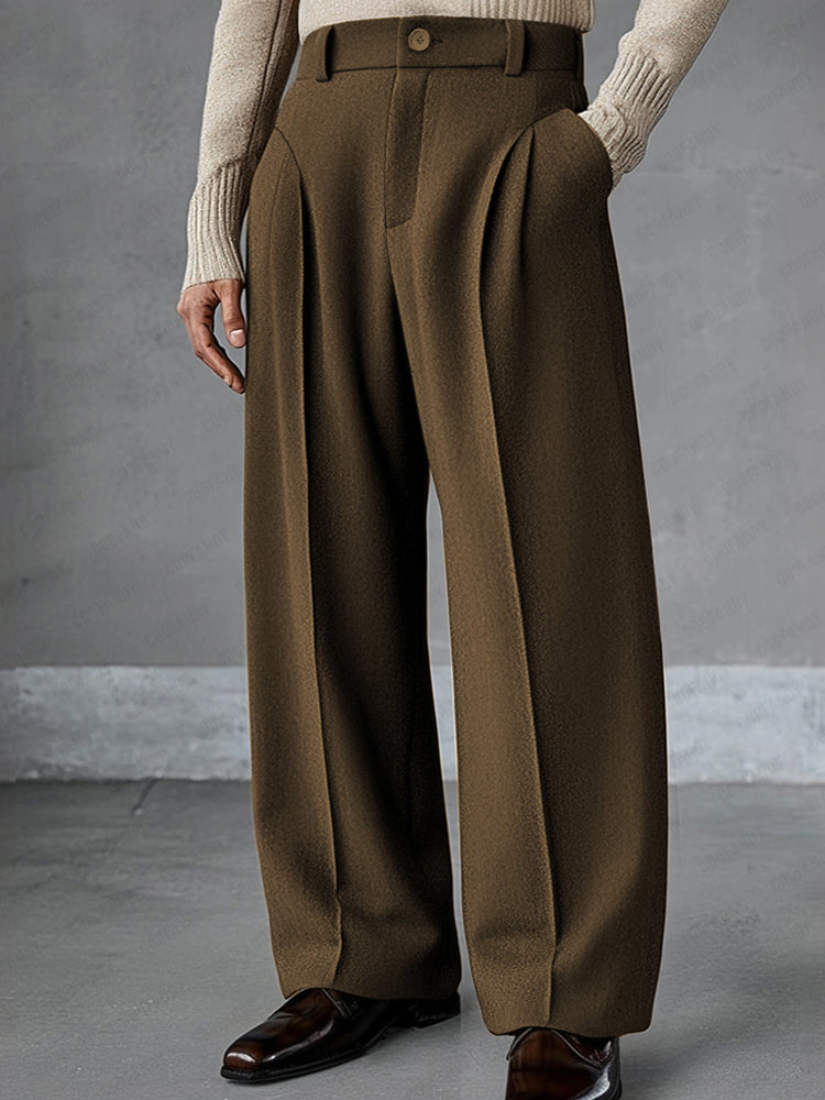 Premium Essential Wide-Leg Pants