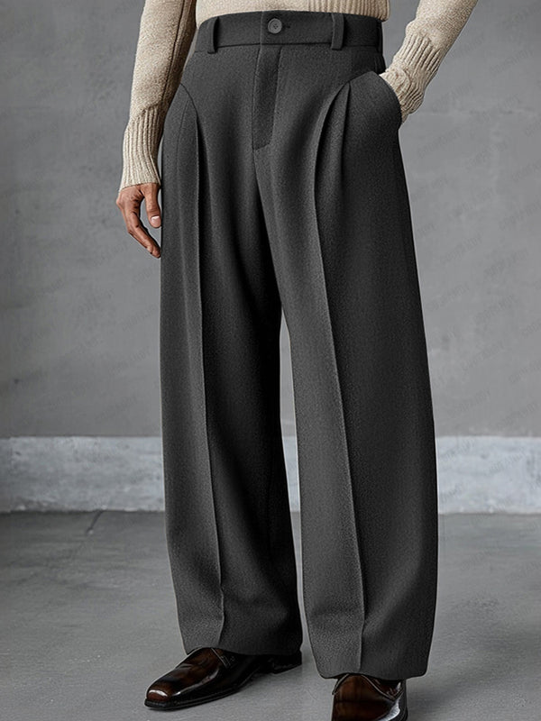 Premium Essential Wide-Leg Pants