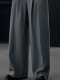 Casual Pleated Wide-Leg Pants