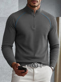 Modern Contrast Line Design Undershirt