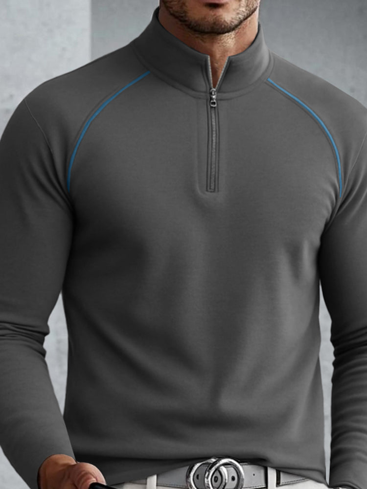 Modern Contrast Line Design Undershirt