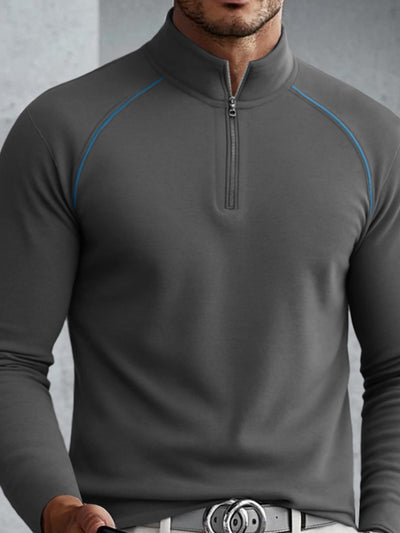 Modern Contrast Line Design Undershirt