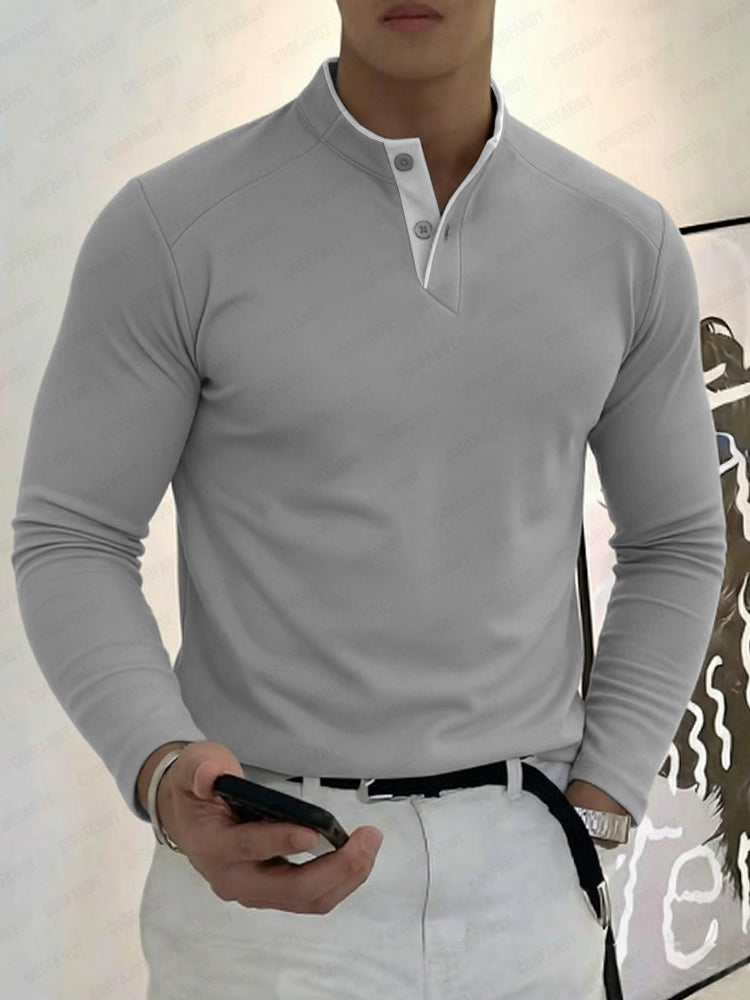 Layering Essential Contrast Placket Shirt