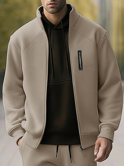 Versatile Athleisure Jacket Jogger Set