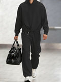 Sporty Hoodie and Pants Matching Set
