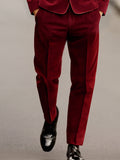 Elegant Velvet Blazer Jacket Pants Set