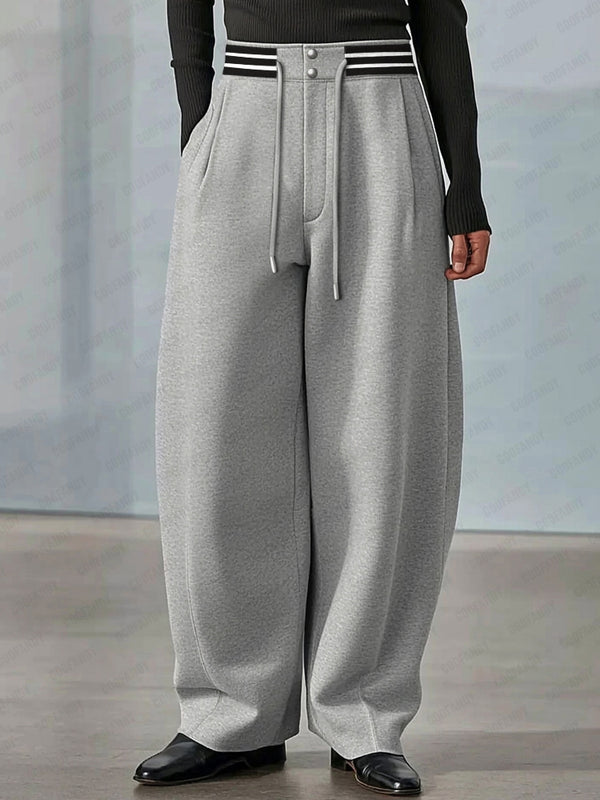 Easy Fit Striped Casual Pants