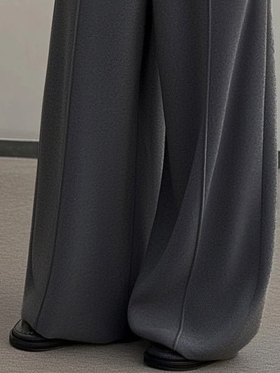 Casual Built-In Belt Design Pants