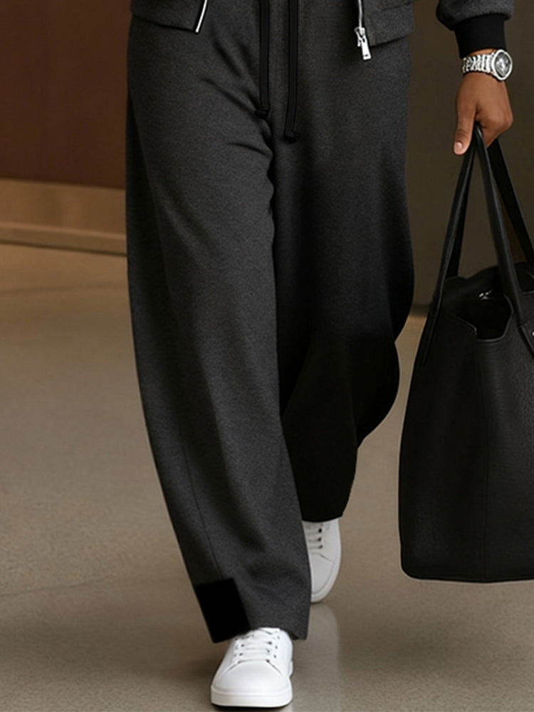 Versatile Casual Jacket Pants Set