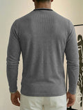 Casual Stripe Textured Layering Undershirt