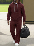 Casual Check Jacquard Sweatsuit Set