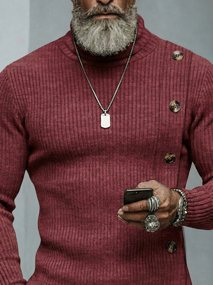 Stylish Asymmetric Cut Elastic Knit Top – COOFANDY