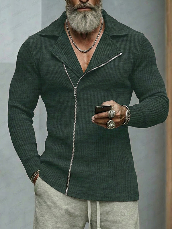 Modern Street Style Zipper Design Top