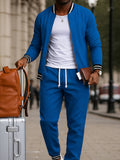 Athletic Stripe Detail Jacket and Pants Set