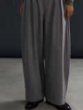 Casual Loose Belt Accent Pants
