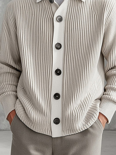 Classic Soft Button Knit Cardigan