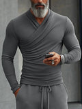 Trendy Cross Neck Long Sleeve Undershirt