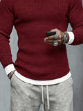 Stylish Colorblock Long Sleeve Undershirt