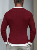 Stylish Colorblock Long Sleeve Undershirt