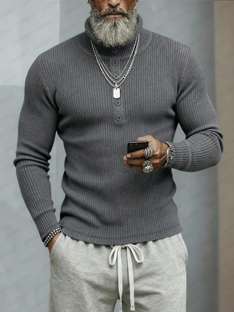 Classic Stretchy Turtleneck Sweater