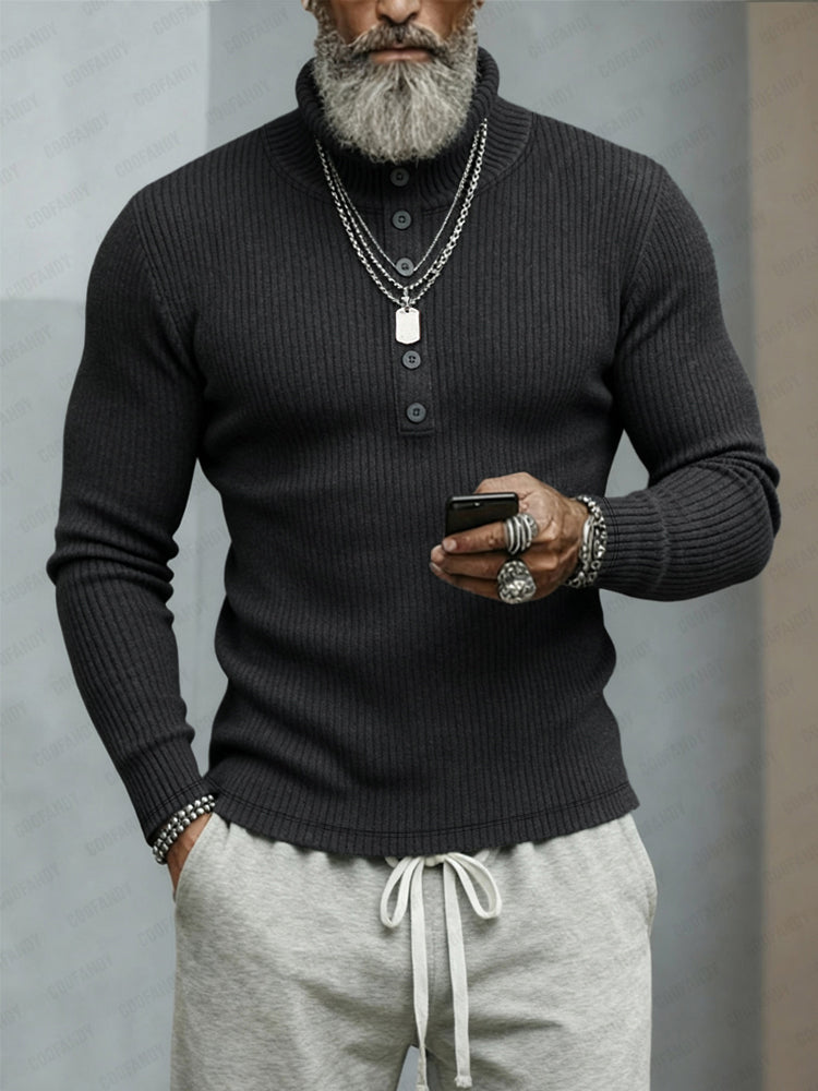 Classic Stretchy Turtleneck Sweater