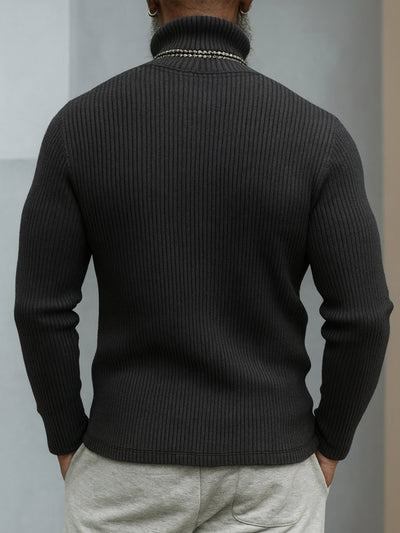 Classic Stretchy Turtleneck Sweater