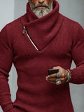 Trendy Asymmetric Knit Designer Sweater