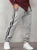 Casual Side Stripe Zip Pockets Jogger