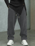 Premium Elastic Waist Drawstring Corduroy Pants