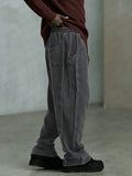 Premium Elastic Waist Drawstring Corduroy Pants