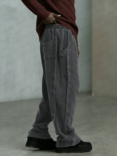 Premium Elastic Waist Drawstring Corduroy Pants
