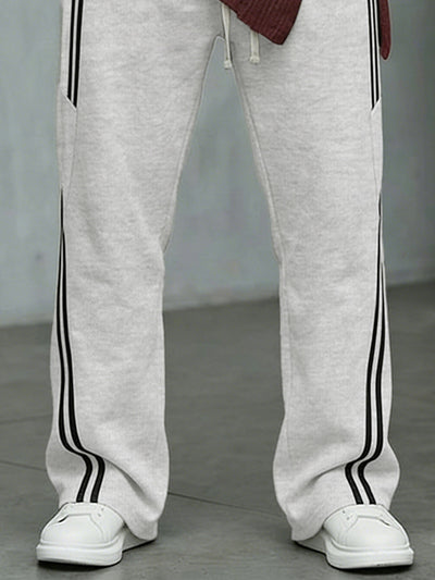 Sporty Side Stripe Straight Leg Pants