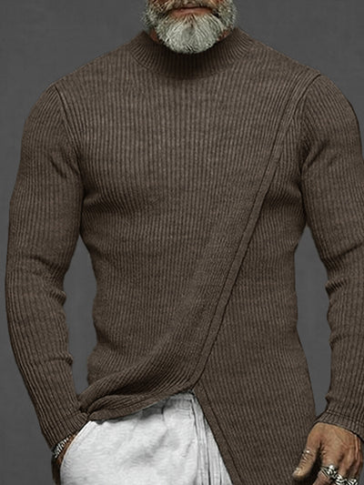 Long Style Slit Design Pullover Top