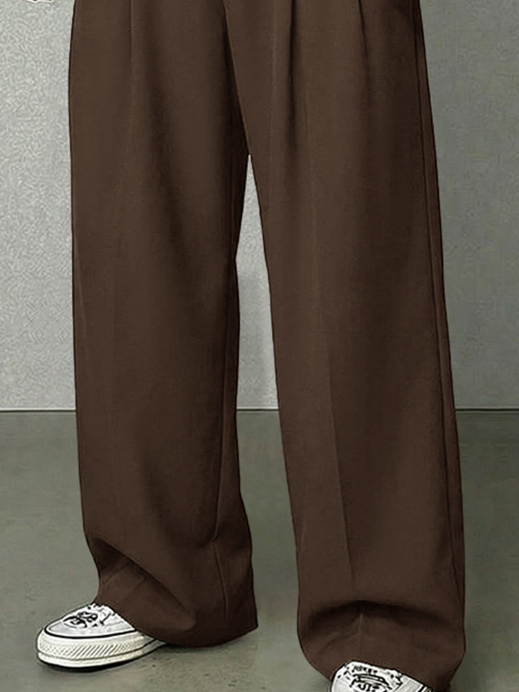 Premium Straight Leg High Waist Pants