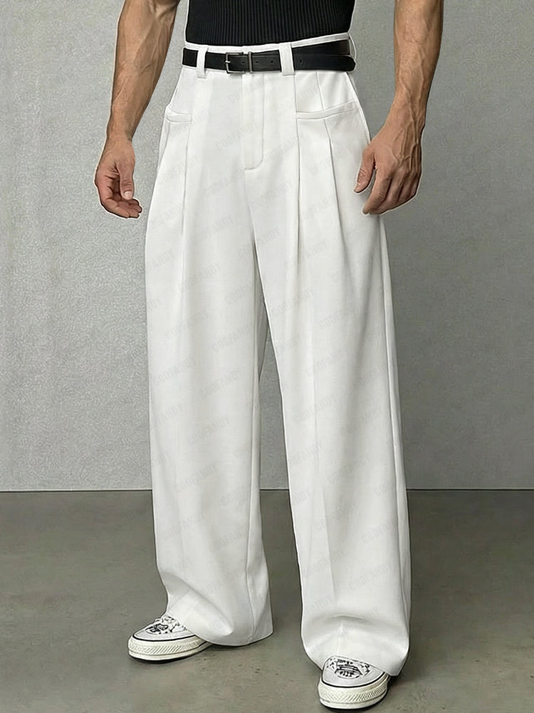 Premium Straight Leg High Waist Pants