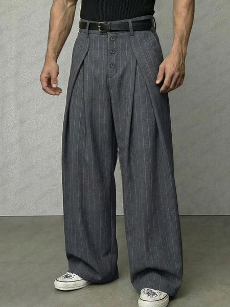 Essentail Stripe Wide-Leg Pants – COOFANDY