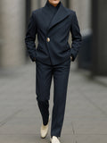 Smart Casual One-Button Blazer Pants Set