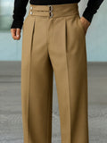 Stylish High Waist Pleated Gurkha Pants