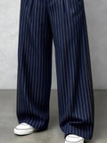 Modern Casual Vertical Striped Pants