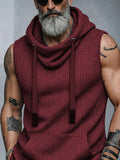 Sporty Hooded Knit Tank Top