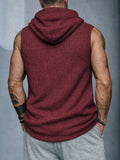 Sporty Hooded Knit Tank Top