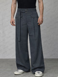 Smart Casual Wide-Leg Pants with Belt